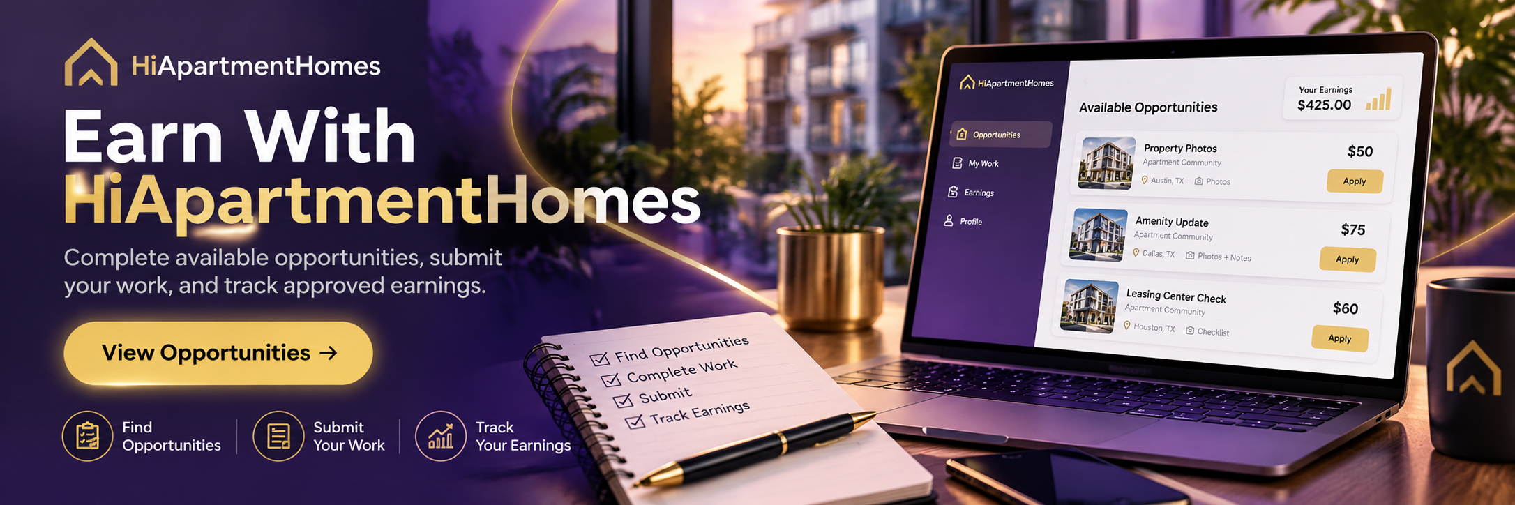 HiApartmentHomes optional featured offer